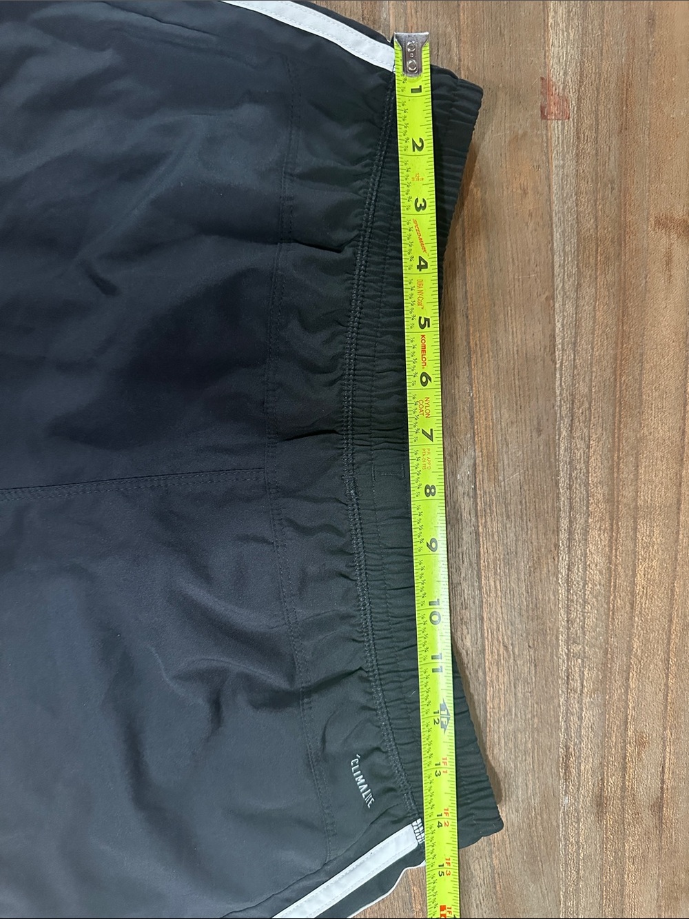 ADDIDAS Black Climalite 3” shorts  White Side Stripes - Picture 3 of 5